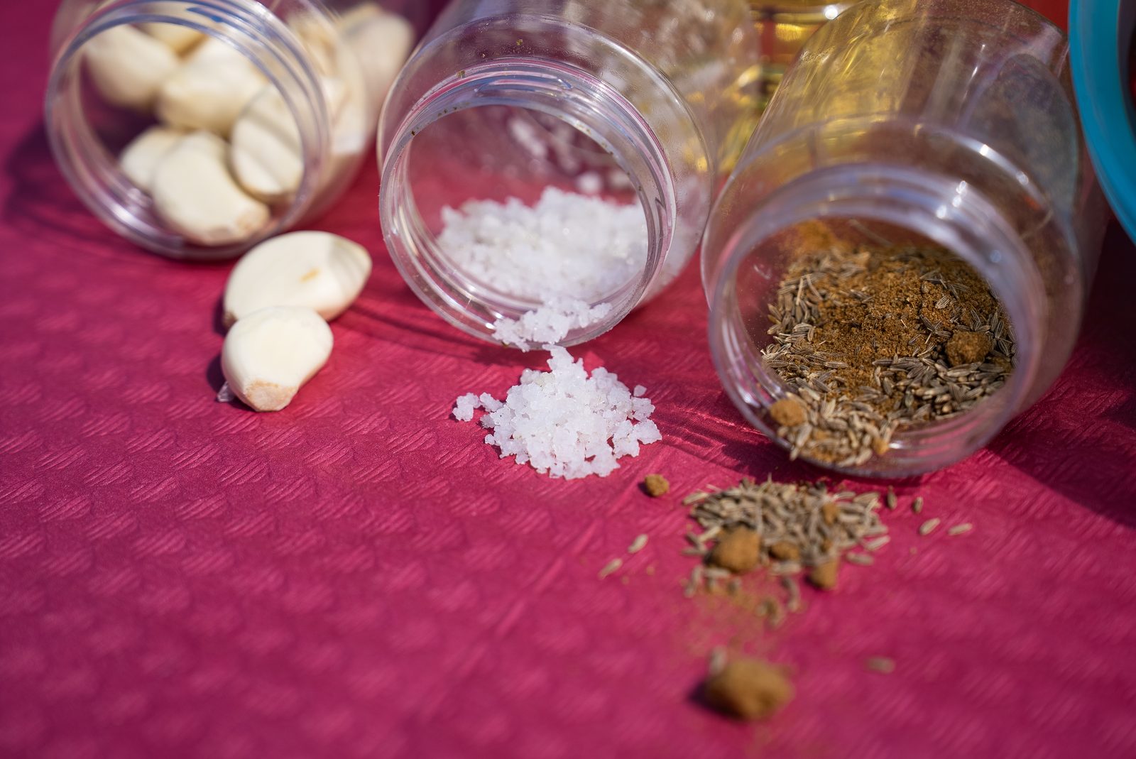 Ingredientes frescos para el mojo